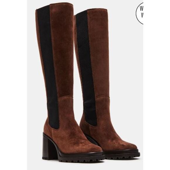 NWOB Steve Madden Alesti Brown Suede womens boots size 9.5M - Picture 1 of 7